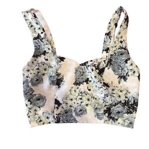 Floral Print Crop Top
